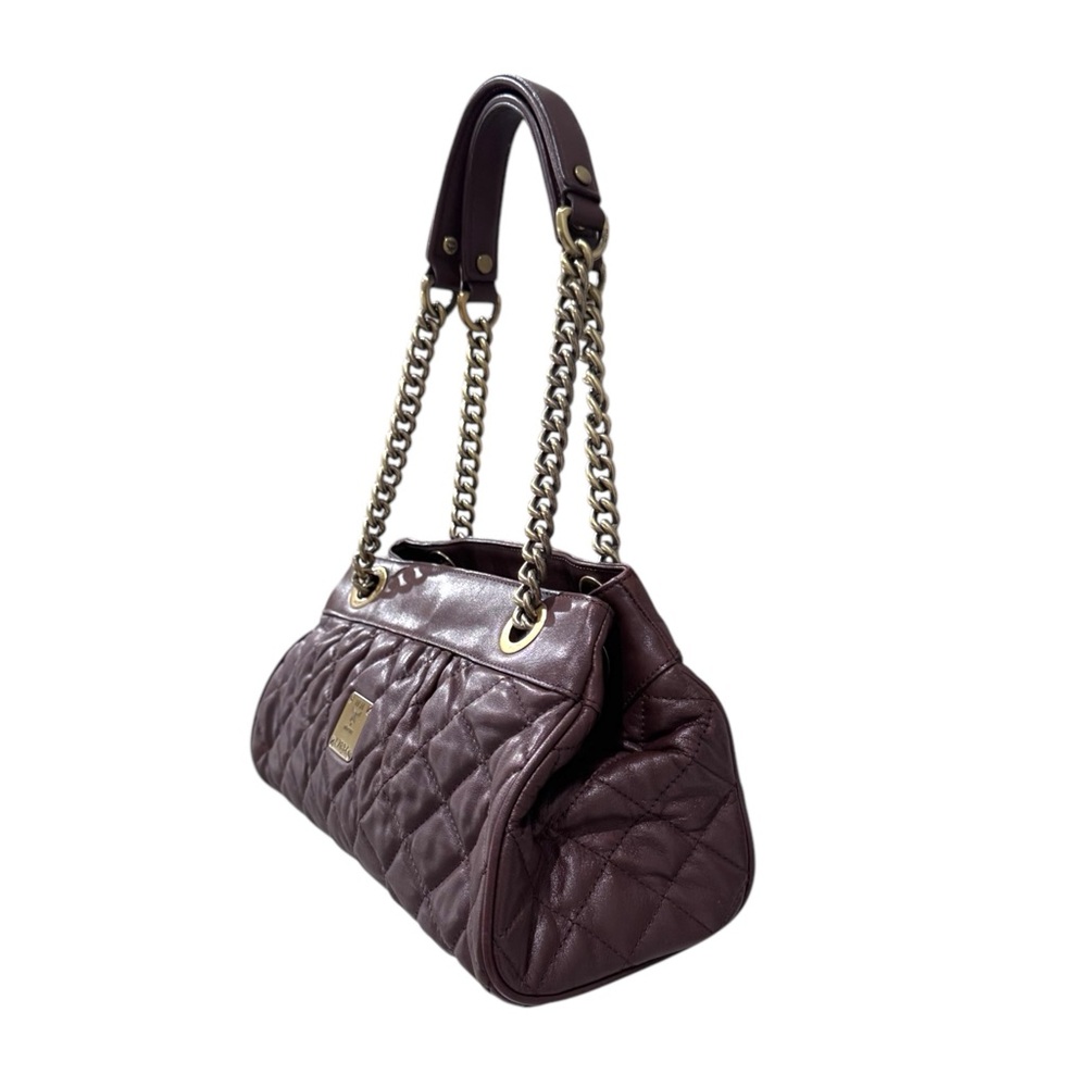 MCM Brown Leather Quilted Chain Detail Shoulder Bag - Picture 8 of 16
